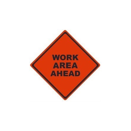 Nmc TRAFFIC, WORK AREA AHEAD, 48X48, RUMR4828 RUMR4828